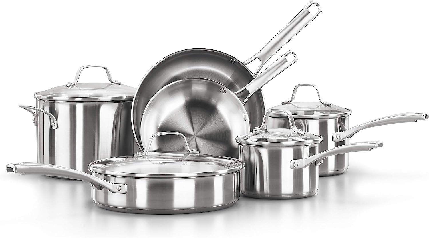 Calphalon Premier Space-Saving Stainless Steel Cookware Set